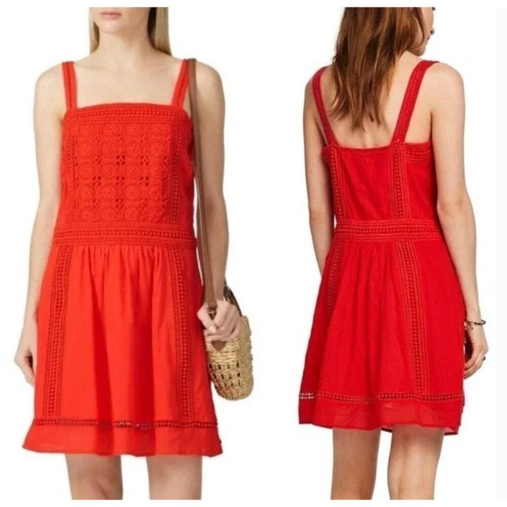 NWT Scotch & Soda Red Eyelet Sundress